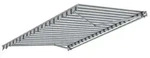 Spettmann STAR FIX Gelenkarmmarkise Kurbel 400x250 cm Silber Anthrazit / Grau