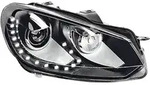Hauptscheinwerfer rechts 12 V LED DE HELLA passend f&uuml;r u.a. VW GOLF