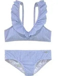 Buffalo Bustier-Bikini hellblau-wei&szlig; Gr&ouml;&szlig;e 122/128 - Blau/Wei&szlig;