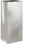vidaXL Pflanzk&uuml;bel Silbern 32x29x75 cm Edelstahl - Silber