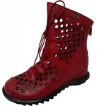 Laura Vita Lara Vita Sommerstiefel Schn&uuml;rstiefel Rot - Rot - 38