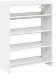 vidaXL Schuhregal Wei&szlig; 60x25x81 cm Holzwerkstoff - Wei&szlig;