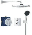 GROHE Precision Duschsystem, Unterputz, mit Vitalio Comfort 250, eckig - Silber