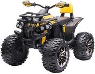 HOMCOM Elektro-Quad Kinderquad mit Scheinwerfer Kindermotorrad mit USB-Anschluss