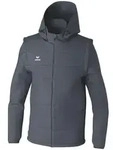 Erima Teamjacke mit abnehmbaren &Auml;rmeln Schiefergrau - Grau - S
