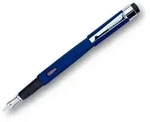 Diplomat Magnum Indigo blau, F&uuml;llhalter mit Edelstahlfeder M - Blau