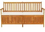 vidaXL Truhenbank mit Kissen 170 cm Massivholz Akazie - Braun