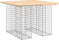 vidaXL Gartentisch aus Gabionen 100x102x72 cm Massivholz Kiefer