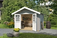 Weka Gartenhaus Vaduz 209, 28 mm Wandst&auml;rke mit Doppelt&uuml;r - B x T x H - 333.00 x