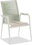 2er Set Niehoff Silla Hochlehner Aluminium/Textilene/Kordel