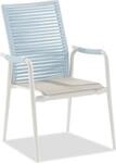 2er Set Niehoff Silla Hochlehner Aluminium/Textilene/Kordel
