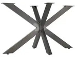 SOTECH Tischgestell SPIDER 1200 x 680 x 710 mm &ndash; Vintage Look, Stahl - Grau