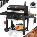 KESSER&reg; Grillwagen XXL Holzkohlegrill mit Deckel, R&auml;dern, Edelstahl-Griff,
