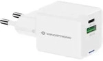 Conceptronic 2-Port 20W GaN USB-PD-Ladeger&auml;t, USB-C x 1, USB-A x 1, QC 3.0, PPS,