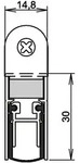 Athmer T&uuml;rdichtung Schall Ex DUO L-15 WS Nr.1-382 Ausl&ouml;sung 2-seitig L&auml;nge 833mm