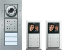 GIRA 49546, Gira 049546 Video-Paket 2TN alu Zweifamilienhaus Paket Video