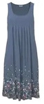 BEACH TIME Strandkleid mit Blumenprint am Saum, lockeres H&auml;ngerchenkleid mit