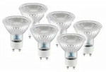 6er-Set LED-Leuchtmittel "MARLA" GU10 - GU10, 4,6 Watt, 450 Lumen, Metall und...