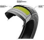 Michelin motorcycle-tyres Road W GT ( 180/60 R16 TL 74H ) - Silber
