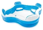 INTEX 56475NP Swimcenter Family Lounge Pool Planschbecken (229x229x66cm) - Blau/Wei&szlig;