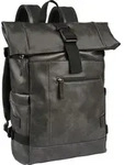 camel active Rucks&auml;cke Laos, Rolltop backpack L, black, Schwarz - Schwarz