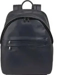 DuDu New York Daypack Leder 41 cm Laptopfach - Grau