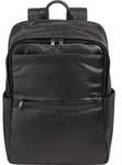 DuDu Sydney Daypack Leder 42 cm Laptopfach - Schwarz