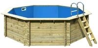 Aufstellpool Holzpool-Set Karibu Classic 2A rund &Oslash; 470x124 cm inkl. Leiter &