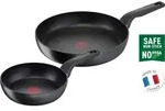 Tefal Hard Titanium Pro Pfannen-Set 24 + 28cm - Schwarz