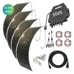 MYVOLTAICS Balkonkraftwerk MyUltraleicht 1240 Watt, mit 4 Modulen je nur 5kg,