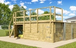 Massivholzpool 595 Gr.2 Hellgrau B x T x H 500 x 650 x 203 - Hellgrau
