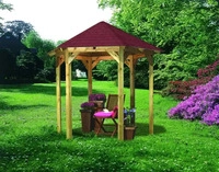 Karibu 28744, Karibu Pavillon Holz Gartenpavillon Gartenlaube Lissabon