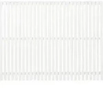 Zaun Hauptelement PLUS Sendai 180 x 140 cm RAL 9010 wei&szlig; - Wei&szlig;