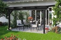 Terrassen&uuml;berdachung SKAN HOLZ Ancona 434 x 250 cm anthrazit
