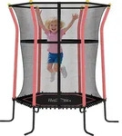 HOMCOM Kinder Trampolin &Oslash;163,5 cm, Indoor Trampolin, Kindertrampolin bis 50 kg - Rot