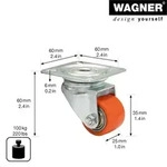 Wagner design yourself Schwerlast-Lenkrolle RO 6935 rot (4693501)