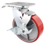 WAGNER Schwerlastrolle soft - DIRECTION LOCK 3in1 - &Oslash; 150 mm, Gusseisen, 2