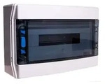 Modularer Verteilerkasten 1x18 Aufputzmontage UV-best&auml;ndig IP65 IKA-1/18-ST-UV