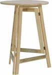 Stehtisch &Oslash; 78 cm, komplett aus Kiefernholz Gestell klappbar