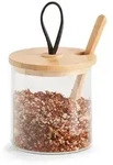 Vorratsglas rund 320 ml Holzdeckel mit Schlaufe ZELLER Present - Transparent