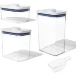 POP Rechteckige K&uuml;chenbeh&auml;lter (B) - 3er-Set. - Gute Griffe / OXO