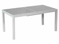 Merxx Gartentisch ausziehbar 180/240 x 100 cm - Aluminiumgestell Silber