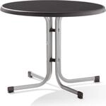 Tisch 209/A 86 cm graphit Gestell aus Stahl in graphit, Tischplatte aus Mecalit&reg;-Pro
