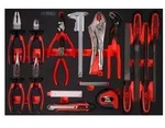 KS TOOLS Zangen- / und Feilen-Satz in Schaumstoffeinlage, 28-tlg ( 811.0019 )