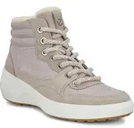 ECCO SOFT 7 grau Leder Winterstiefel isoliert 36 - Grau - 36