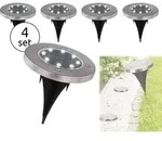 GLOBO 33414-4, Edelstahl, Kunststoff, III, IP44, LED, 0,1 W, 3 V - Silber