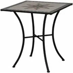 Siena Garden Stella Tisch 64x64x71 cm Gestellaus Stahl in matt schwarz, Tischplatte