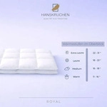 HANSKRUCHEN Royal Dauneneinziehdecke 200x220 cm Leicht 100% G&auml;nsedaunen waschbar