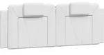 vidaXL Kopfteil-Kissen "Viana" Wei&szlig; 120 cm Kunstleder - Wei&szlig;