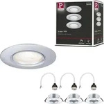 Paulmann Einbauleuchte 3er-Set starr - Silber